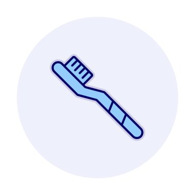 düz diş fırçası ikonu vektör illüstrasyon tasarımı