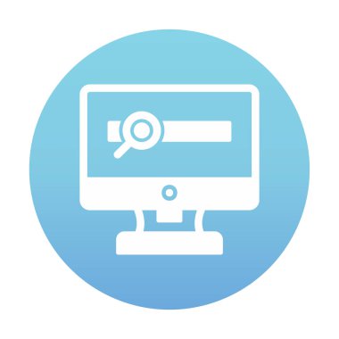 Basit Araştırma simgesi, vektör illüstrasyonu