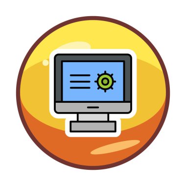 Basit Araştırma simgesi, vektör illüstrasyonu