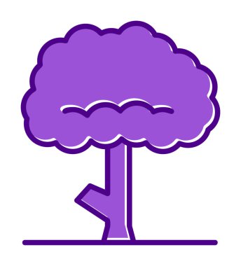 ağaç web simge vektör çizim