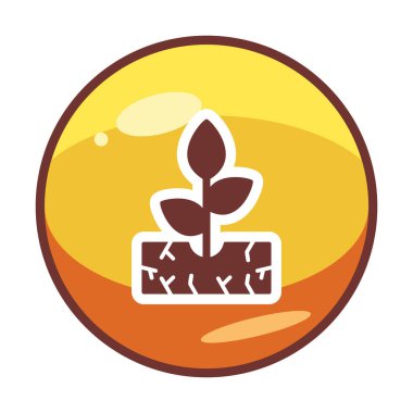 filizlenme simgesi, vektör illüstrasyonu  