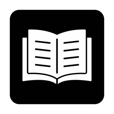Basit Açık Kitap resimleme vektörü