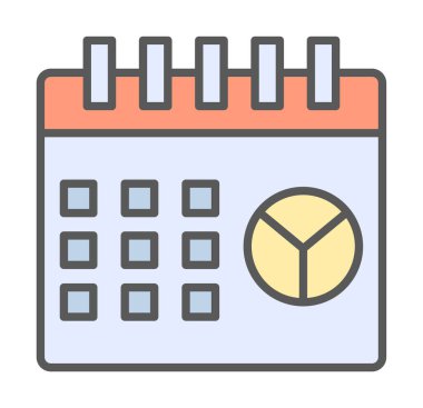 Barış Günü takvim sayfası simgesi, vektör illüstrasyonu