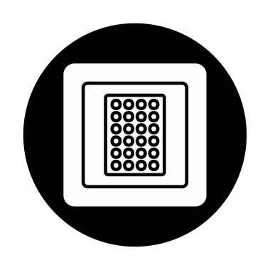 Nikotin yaması vektör illüstrasyonu  