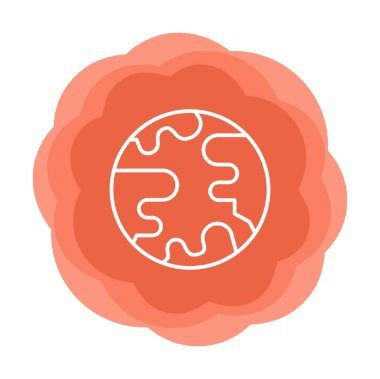 earth icon, vector illustration simple design