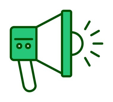 megafon simgesi, vektör illüstrasyonu