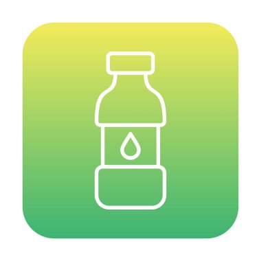 su şişesi simgesi, vektör illüstrasyonu    