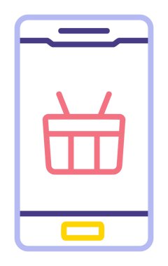 alışveriş sepeti ile smartphone