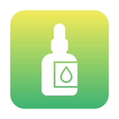 Ağız Aşısı Web simgesi, vektör illüstrasyonu