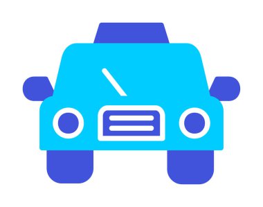 taksi simgesi vektör illüstrasyonu 