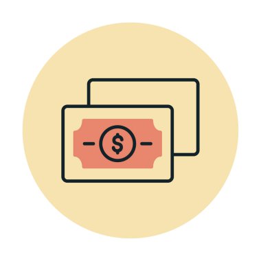 para düz simgesi, vektör illüstrasyonu