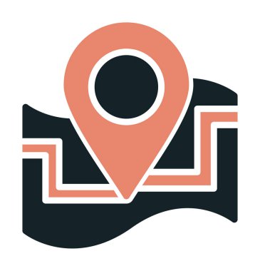 harita işareti simgesi. vektör çizim 