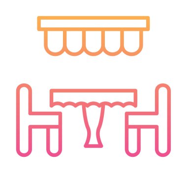 Restoran vektör illüstrasyonu, simge ögesi arkaplanı                                  