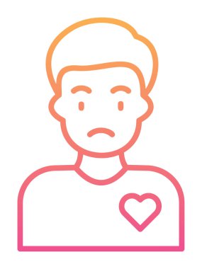 Gönüllü Adam simge vektör çizimi