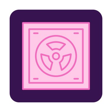 Radyoaktif simge, vektör illüstrasyonu