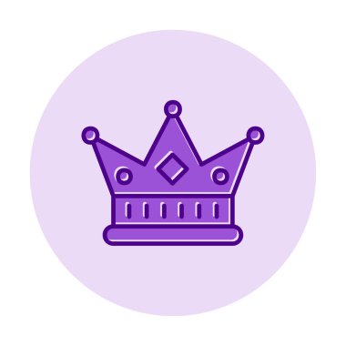  Basit bir taç. Web simgesi illüstrasyonu 