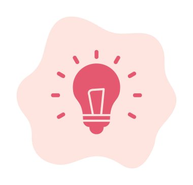 Fikir ampulü simgesi, vektör illüstrasyon tasarımı