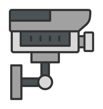 ccTV kamerasının vektör illüstrasyonu 