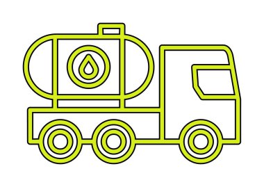 Petrol Tankı ikonu vektör çizimi
