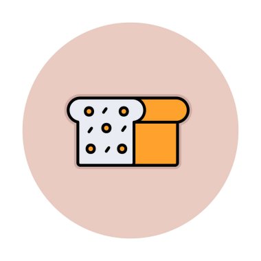 Gıda simgesi, Ekmek 'in vektör illüstrasyonu                    