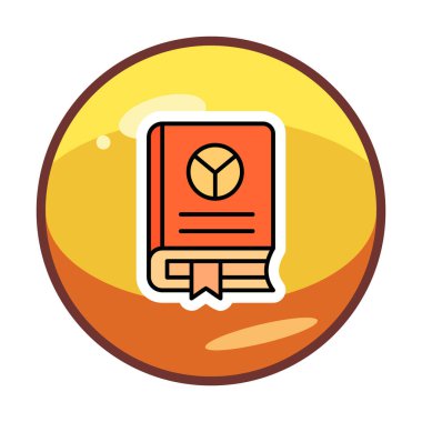 kitap simgesi, vektör illüstrasyonu basit tasarım