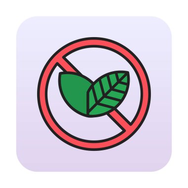 Basit Tütün Günü simgesi, vektör illüstrasyonu