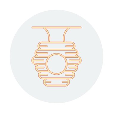 Arı kovanı simgesi vektör illüstrasyonu