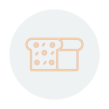 Gıda simgesi, Ekmek 'in vektör illüstrasyonu                    