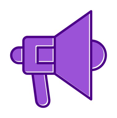 megafon simgesi, vektör illüstrasyonu