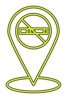 Proje ve eğlence için sigara içme simgesi yok