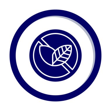 Basit Tütün Günü simgesi, vektör illüstrasyonu