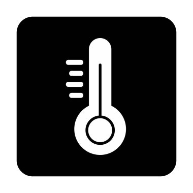 Modern termometre simgesinin vektör çizimi 