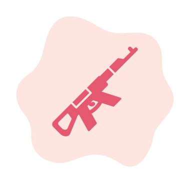 Ak47 simge vektör illüstrasyonu