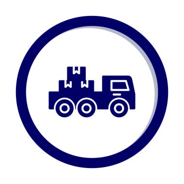 Kamyonet simge vektör çizim