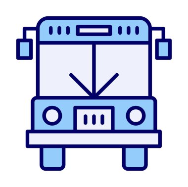 bus simgesi, vektör illüstrasyonu