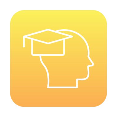 Basit düz eğitim ikonu vektör illüstrasyon tasarımı