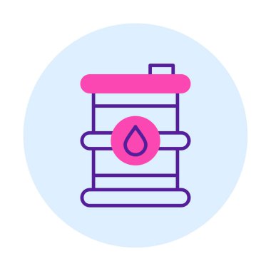 Petrol varil web simgesi, vektör çizim