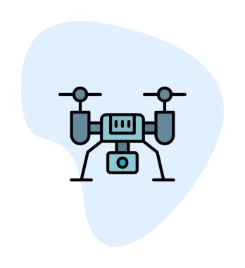 İHA simgesi, vektör illüstrasyonu  