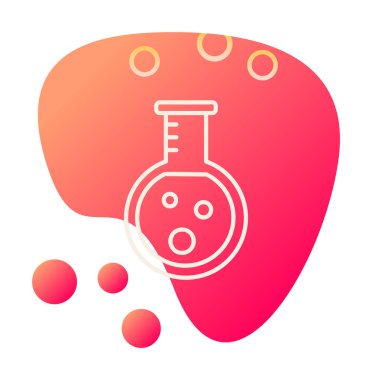 Zehir. Web simgesi basit illüstrasyon 