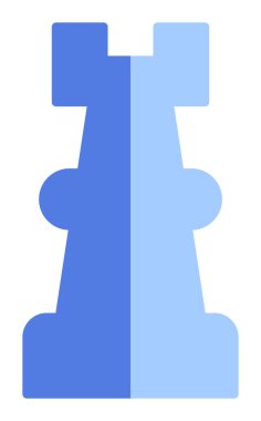 Satranç kalesi için vektör simgesi