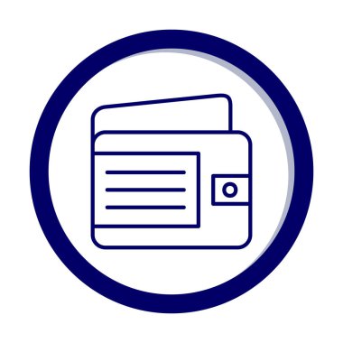 Cüzdan web simgesi, vektör illüstrasyon tasarımı