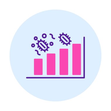 ilerlemeyi artıran veri analiz renk simgesi