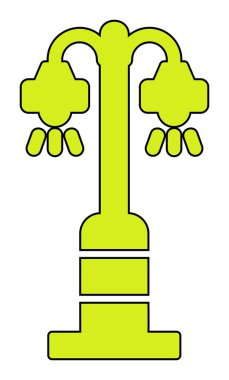 Sokak lambası. Web simgesi basit illüstrasyon 