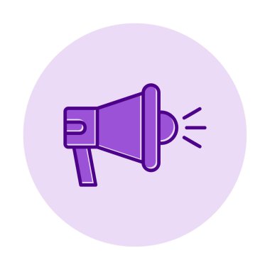 megafon simgesi, vektör illüstrasyonu