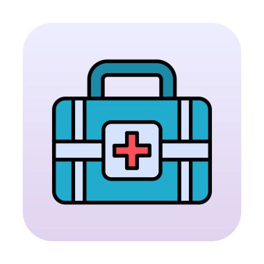 İlk yardım kiti vektör illüstrasyonu