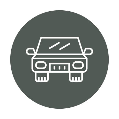 Araba düz simgesi. Vektör çizim 