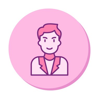 Aday erkekler simgesi, vektör illüstrasyonu 