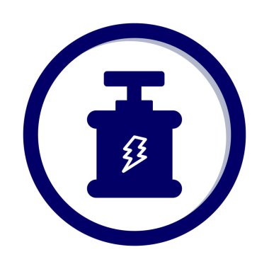 Basit düz patlama simgesi, vektör illüstrasyonu