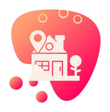 ev yeri kutsal kişilerin resmi, vektör çizim  