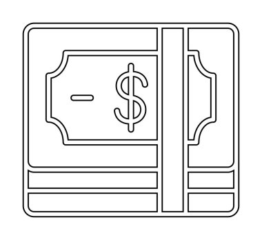 para düz simgesi, vektör illüstrasyonu